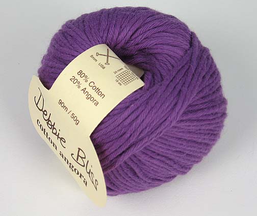 Debbie Bliss Cotton Angora - Violet  #15517