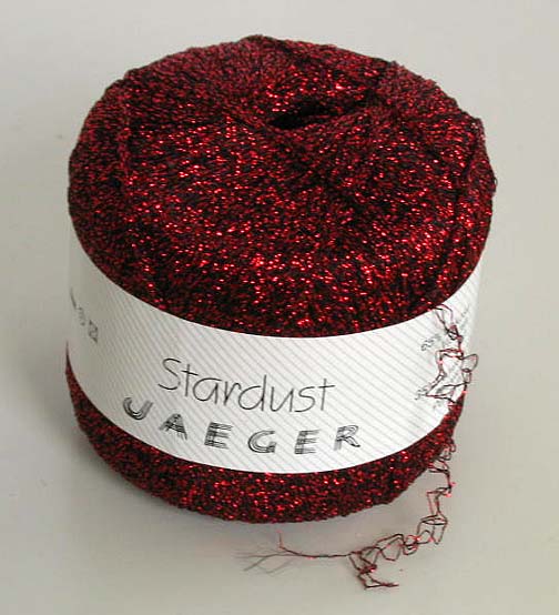 Jaeger Stardust Lurex - Red/Burgundy