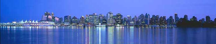 Vancouver Night Skyline - by Blakeway
